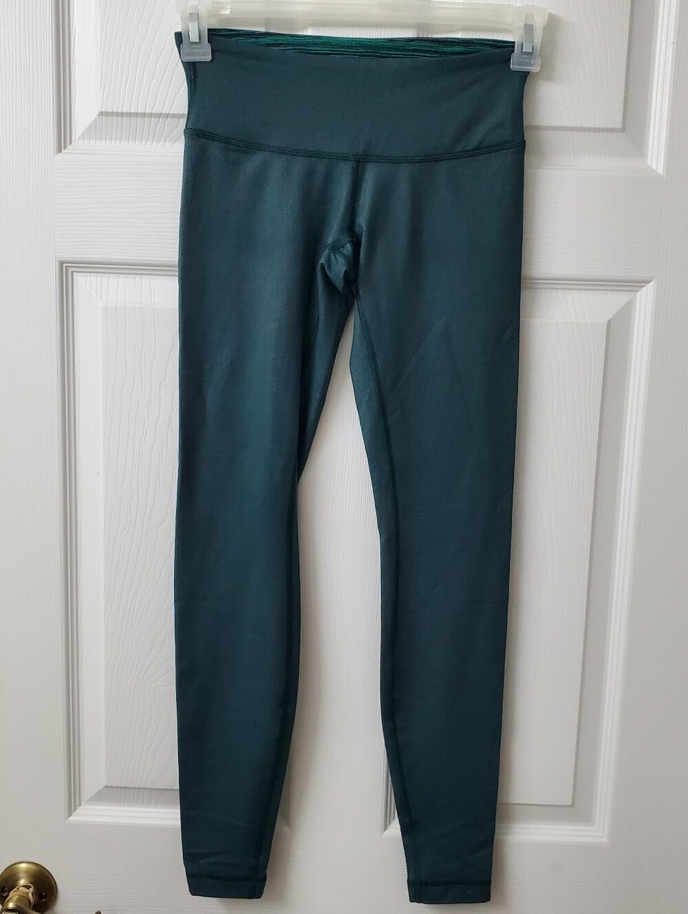 lululemon athletica Womens High-Rise Green Full Length Leggings Size 4